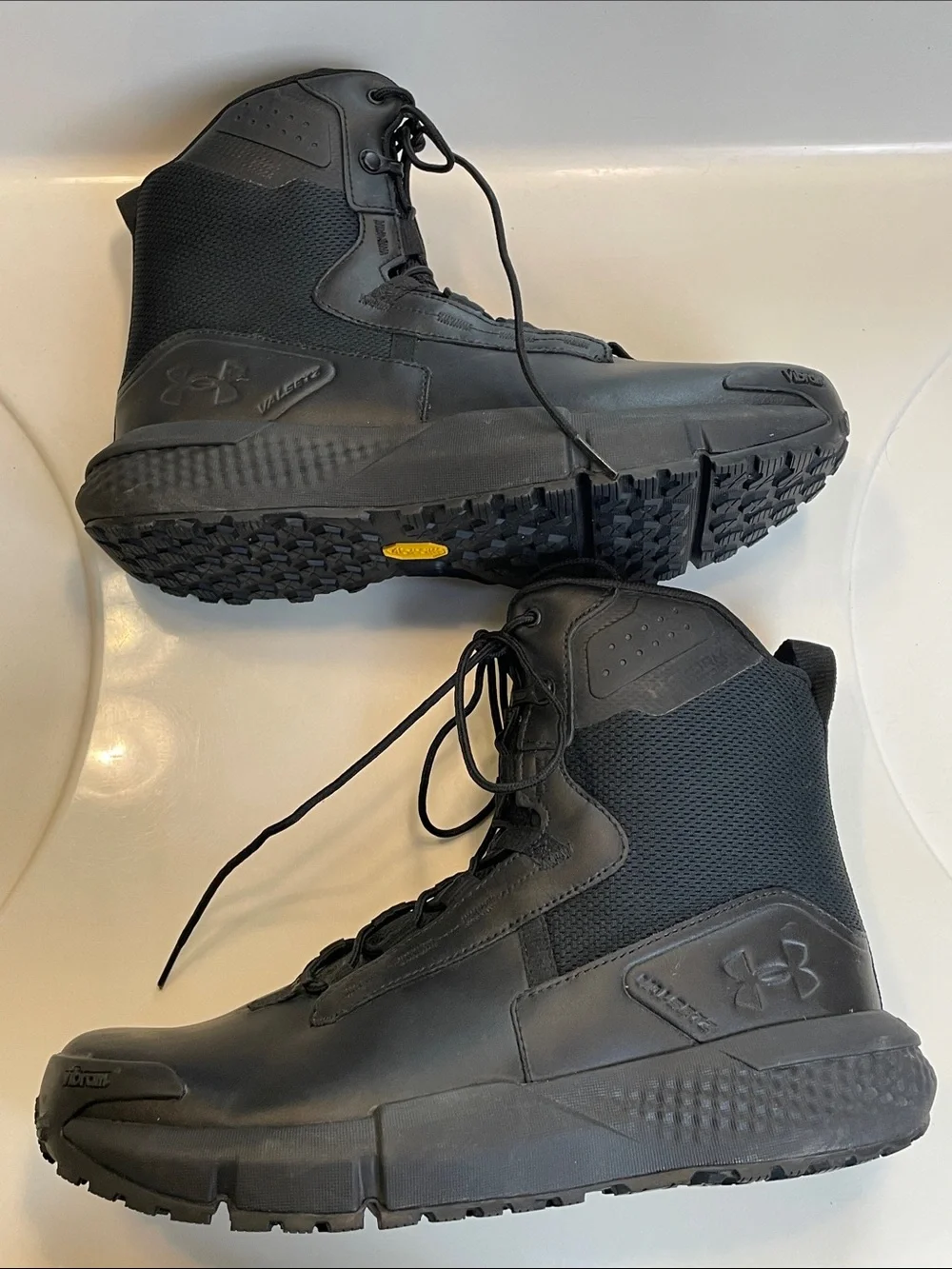 Under Armour Men's Charged Valsetz Zip Waterproof Tactical Black Boots